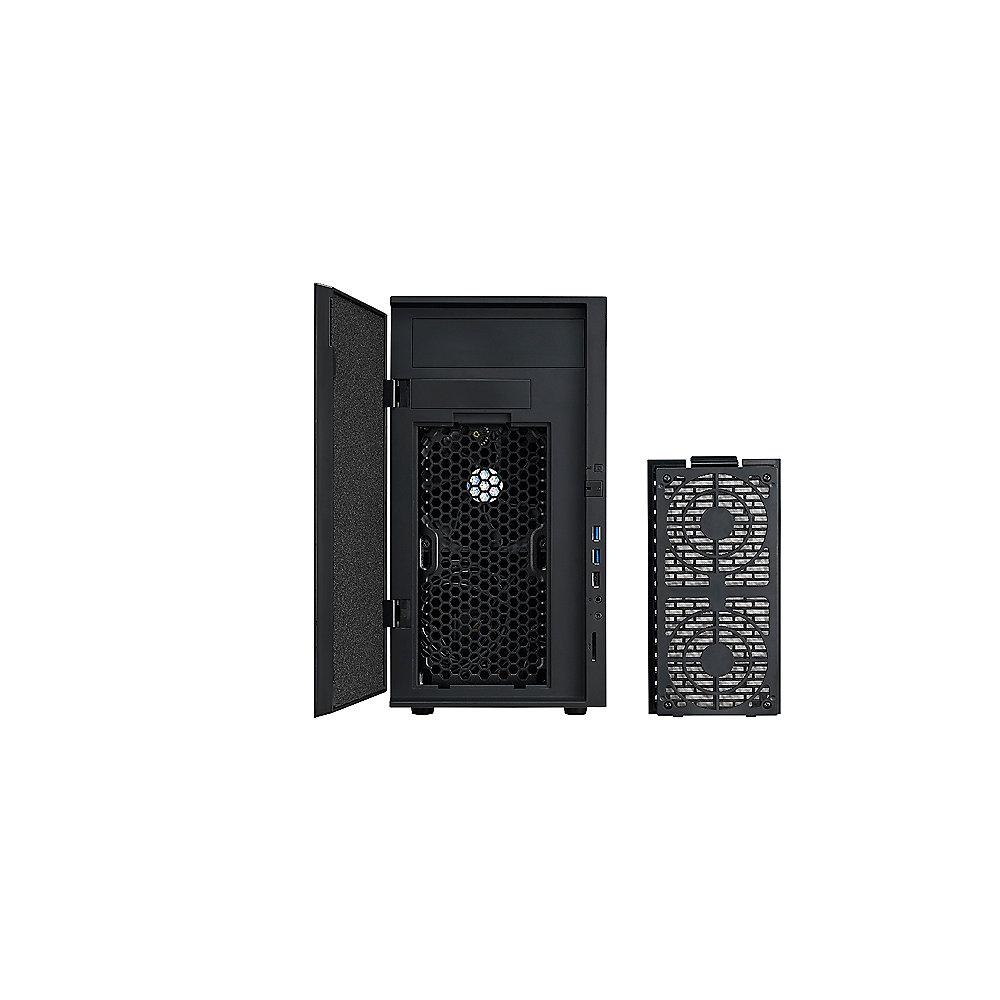 Cooler Master Silencio 352 Mini Tower mATX Gehäuse mattschwarz  USB3.0, Cooler, Master, Silencio, 352, Mini, Tower, mATX, Gehäuse, mattschwarz, USB3.0