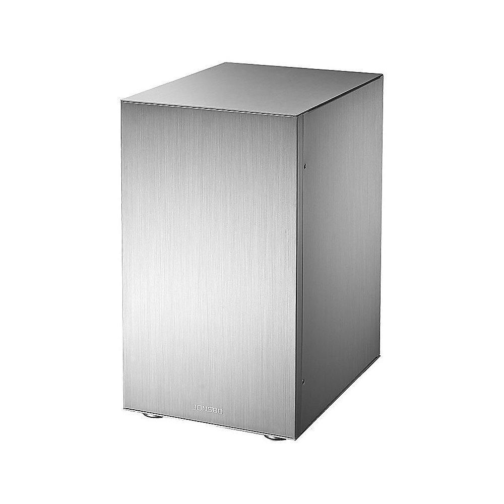 Cooltek Jonsbo C3 Mini Tower Gehäuse mit Seitenfenster ITX/mATX USB3.0 silber