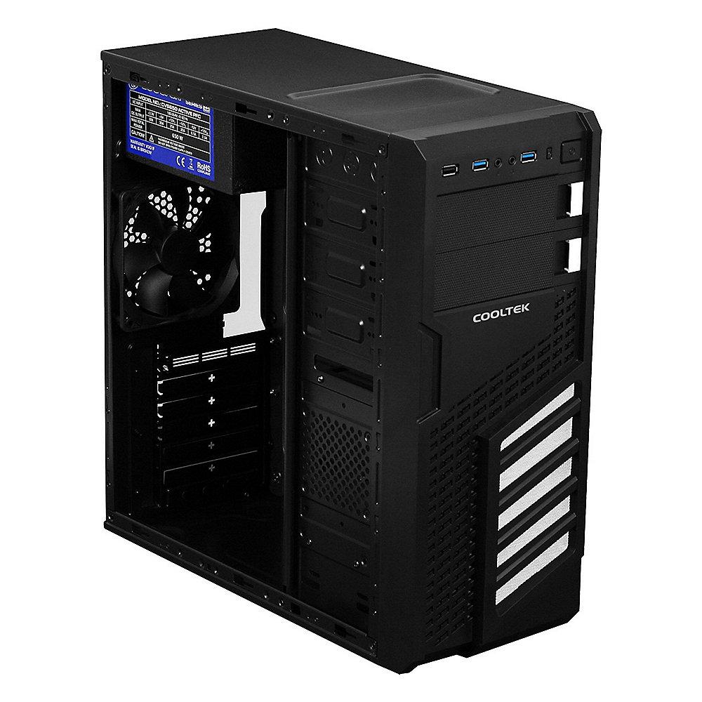 Cooltek KX White Midi Tower ATX Gehäuse schwarz/weiß USB3.0, Cooltek, KX, White, Midi, Tower, ATX, Gehäuse, schwarz/weiß, USB3.0