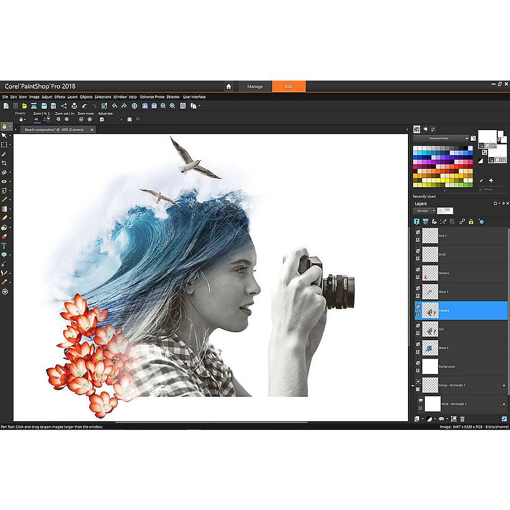 COREL PaintShop Pro 2018 ULTIMATE (DE) MiniBox, COREL, PaintShop, Pro, 2018, ULTIMATE, DE, MiniBox