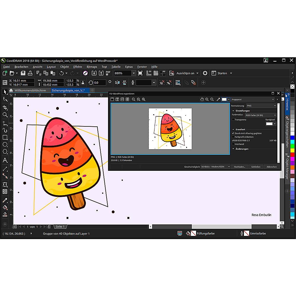 CorelDRAW Graphics Suite 2018 Upgrade ESD