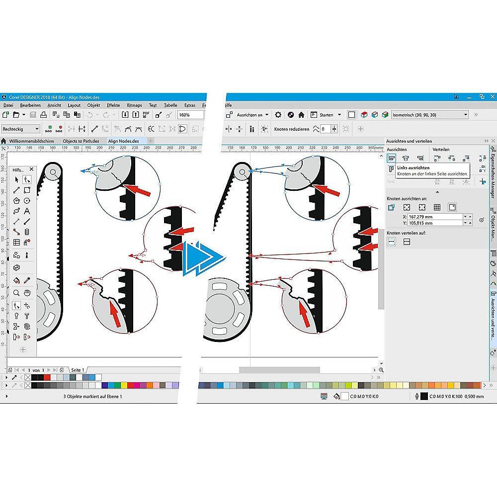 CORELDRAW Technical Suite 2018 1 User 251  User EDU Lizenz ML