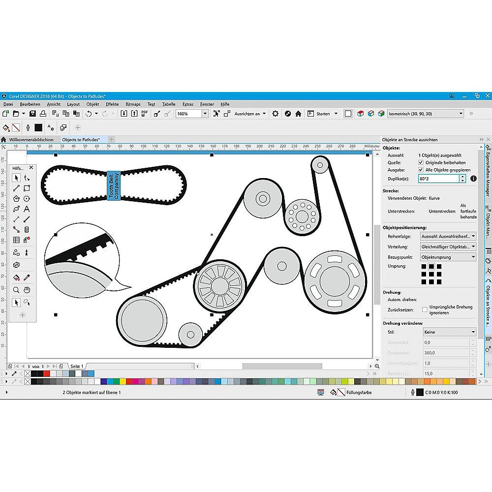 CORELDRAW Technical Suite 2018 1 User 51-250 Enterprise Lizenz ML 1J MTN