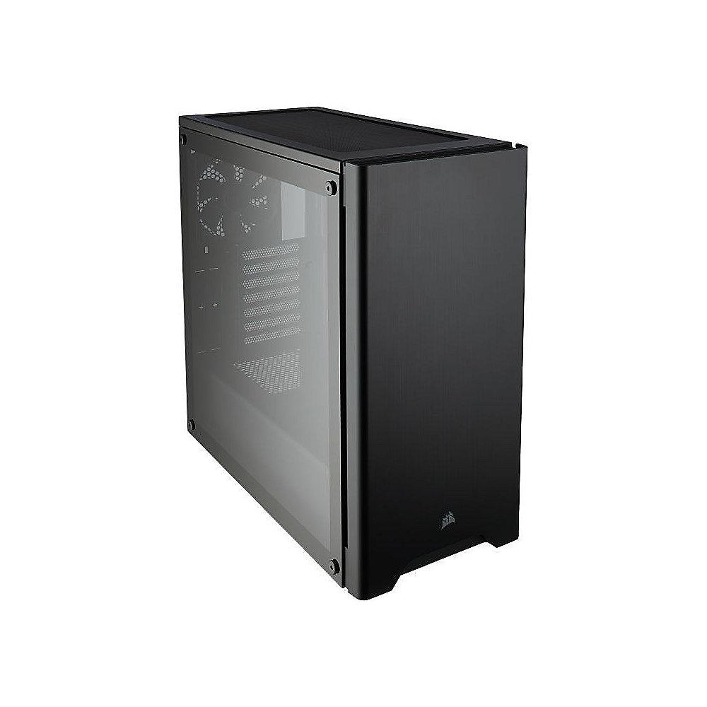 Corsair Carbide 275R Black Midi Tower Gaming Gehäuse, mit Acryl Seitenfenster