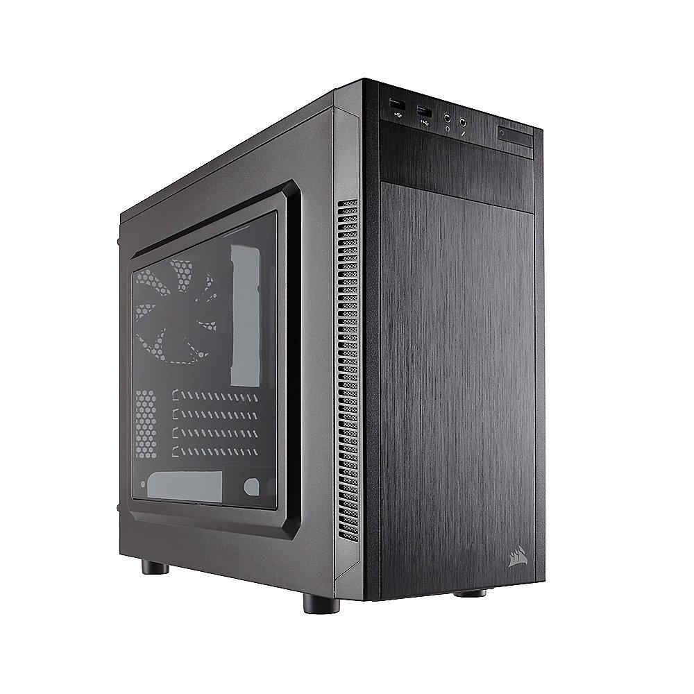 Corsair Carbide 88R Midi Tower Micro ATX Gehäuse mit Seitenfenster Schwarz