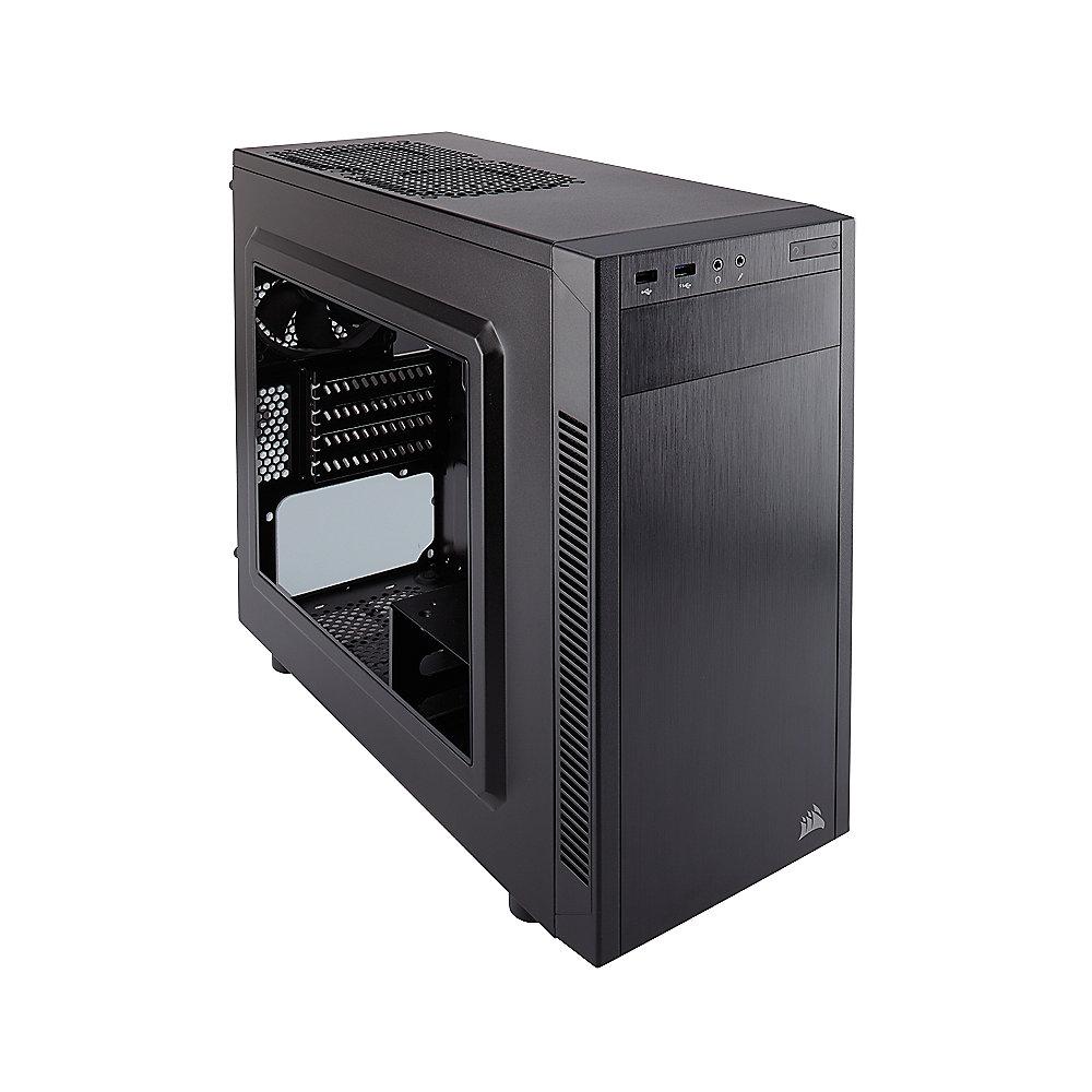 Corsair Carbide 88R Midi Tower Micro ATX Gehäuse mit Seitenfenster Schwarz