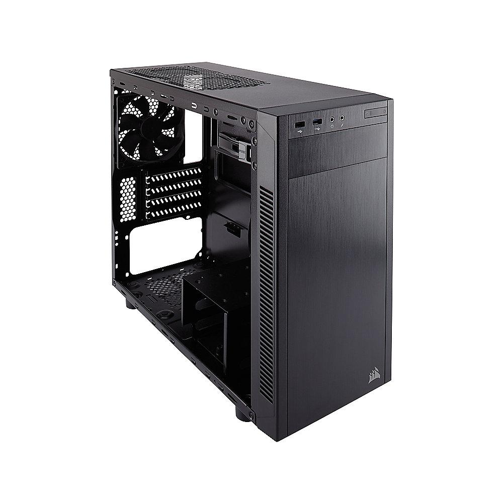 Corsair Carbide 88R Midi Tower Micro ATX Gehäuse mit Seitenfenster Schwarz