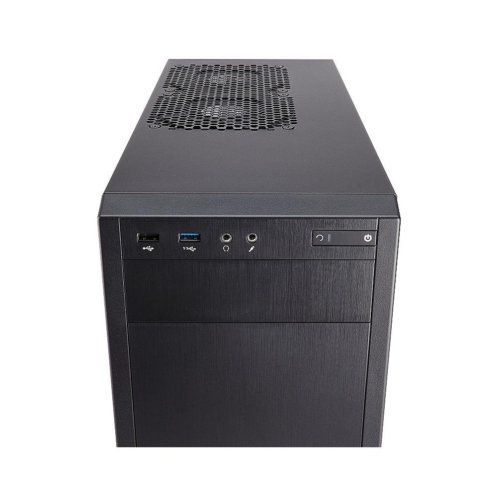 Corsair Carbide 88R Midi Tower Micro ATX Gehäuse mit Seitenfenster Schwarz