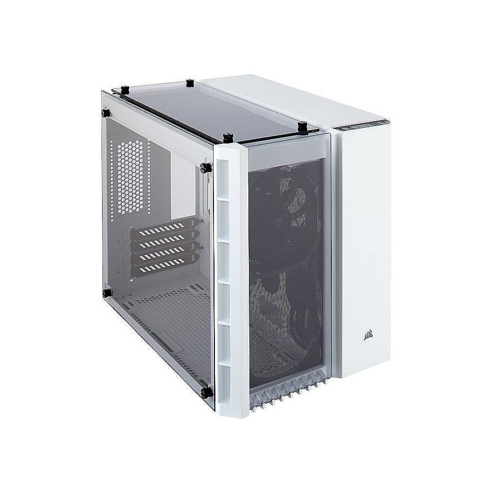 Corsair Crystal 280X White RGB Midi Tower ATX Gehäuse mit gehärtetem Glas