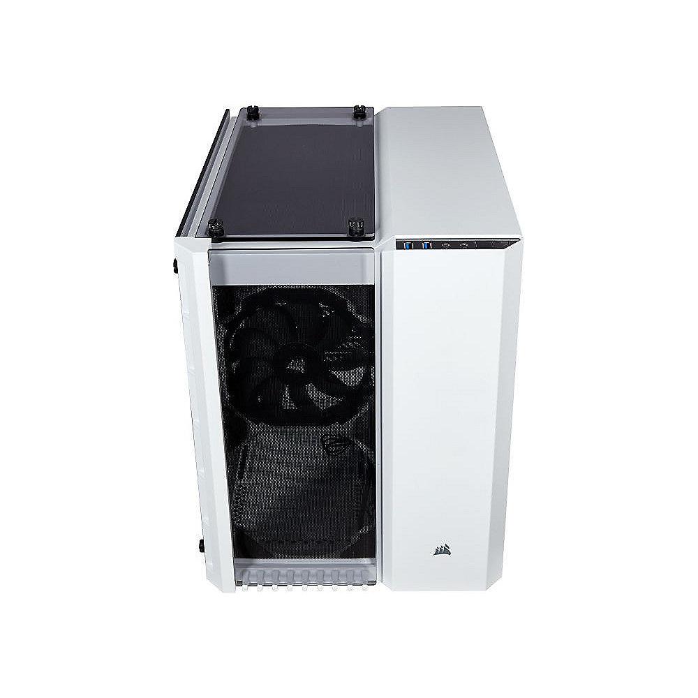 Corsair Crystal 280X White RGB Midi Tower ATX Gehäuse mit gehärtetem Glas