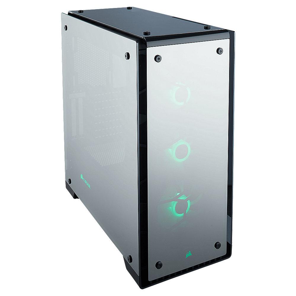 Corsair Crystal 570X RGB Mirror Black Midi Tower ATX Gehäuse mit gehärtetem Glas, Corsair, Crystal, 570X, RGB, Mirror, Black, Midi, Tower, ATX, Gehäuse, gehärtetem, Glas