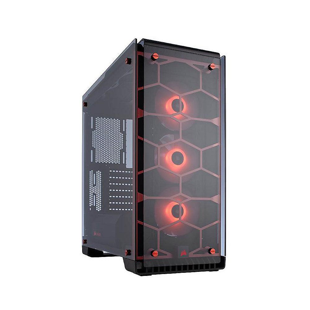 Corsair Crystal 570X RGB Red Midi Tower ATX Gehäuse mit gehärtetem Glas