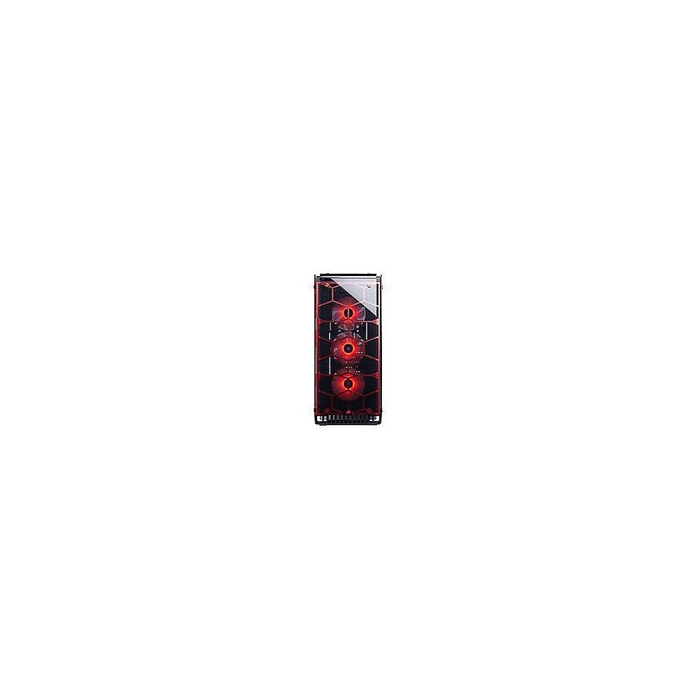 Corsair Crystal 570X RGB Red Midi Tower ATX Gehäuse mit gehärtetem Glas