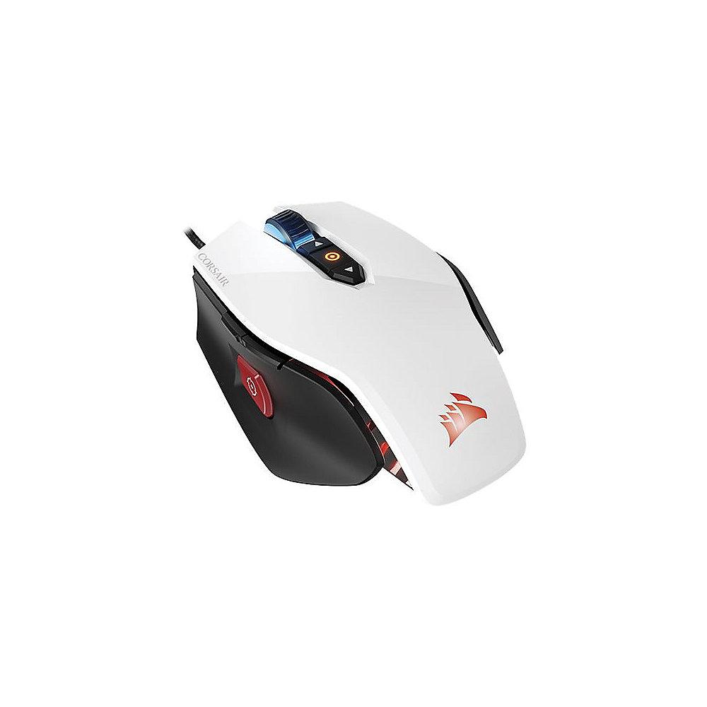 Corsair Gaming M65 PRO Laser Gaming Maus 12.000 dpi weiss