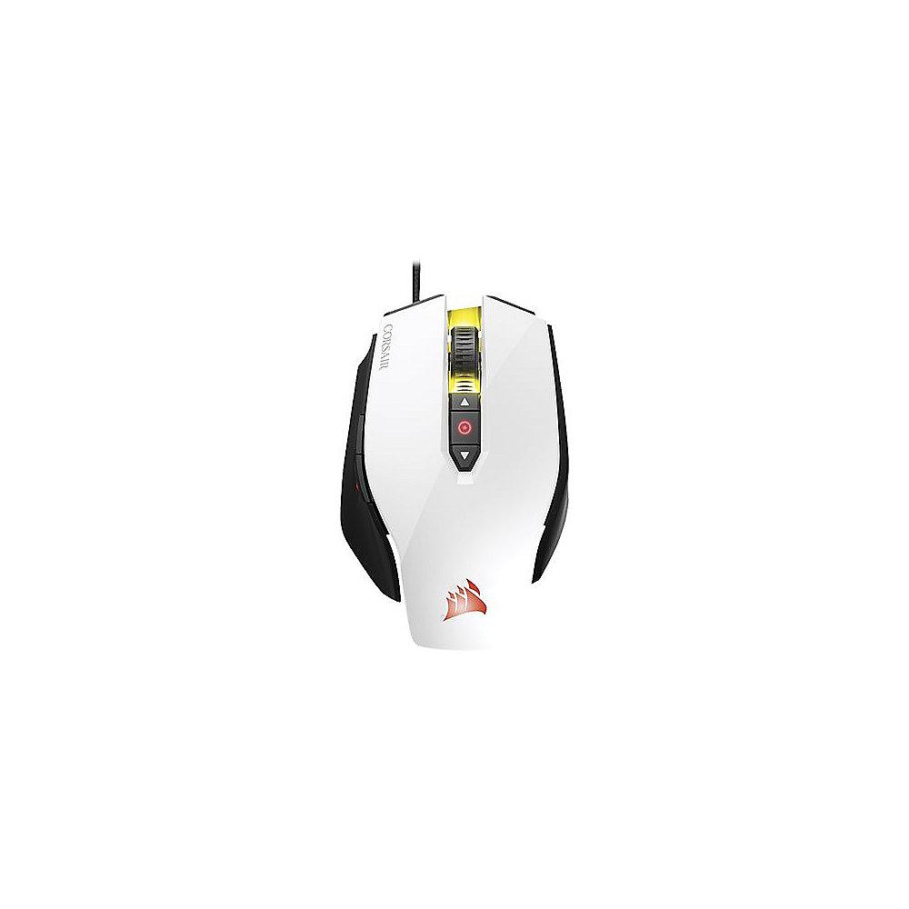 Corsair Gaming M65 PRO Laser Gaming Maus 12.000 dpi weiss