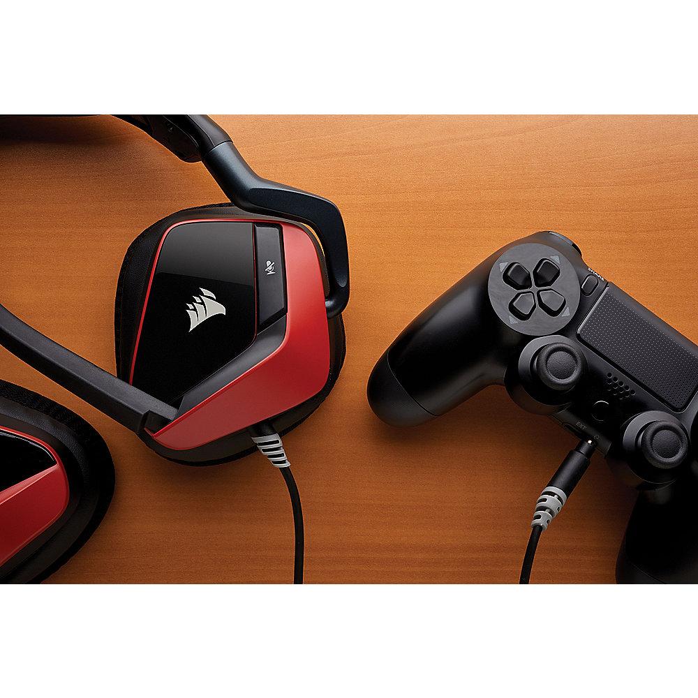 Corsair Gaming VOID PRO RED Surround Hybrid Stereo Dolby 7.1 Gaming Headset