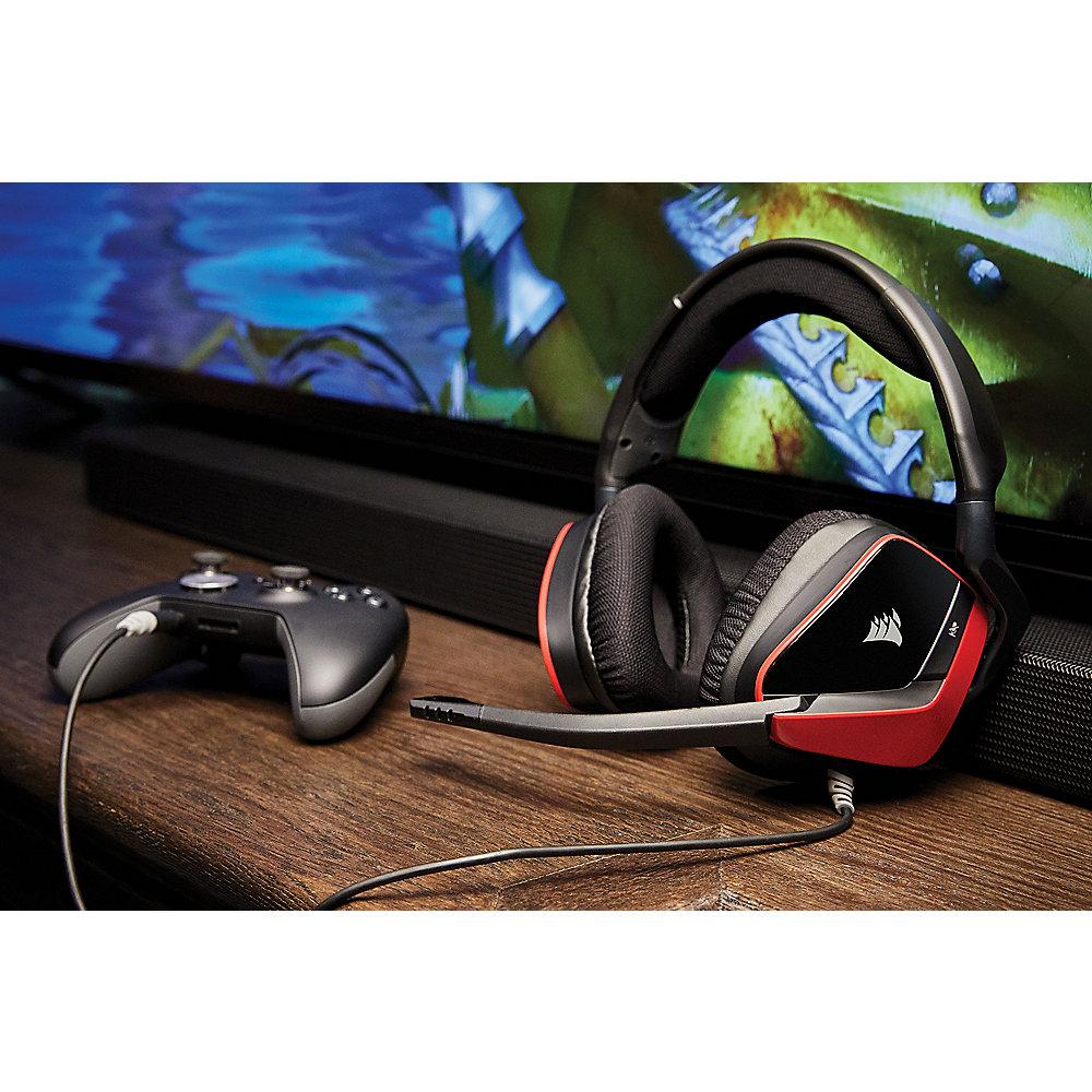 Corsair Gaming VOID PRO RED Surround Hybrid Stereo Dolby 7.1 Gaming Headset