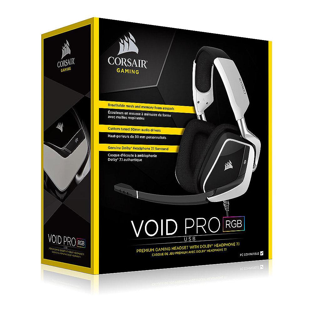 Corsair Gaming VOID PRO USB Dolby 7.1 Gaming Headset weiß, Corsair, Gaming, VOID, PRO, USB, Dolby, 7.1, Gaming, Headset, weiß