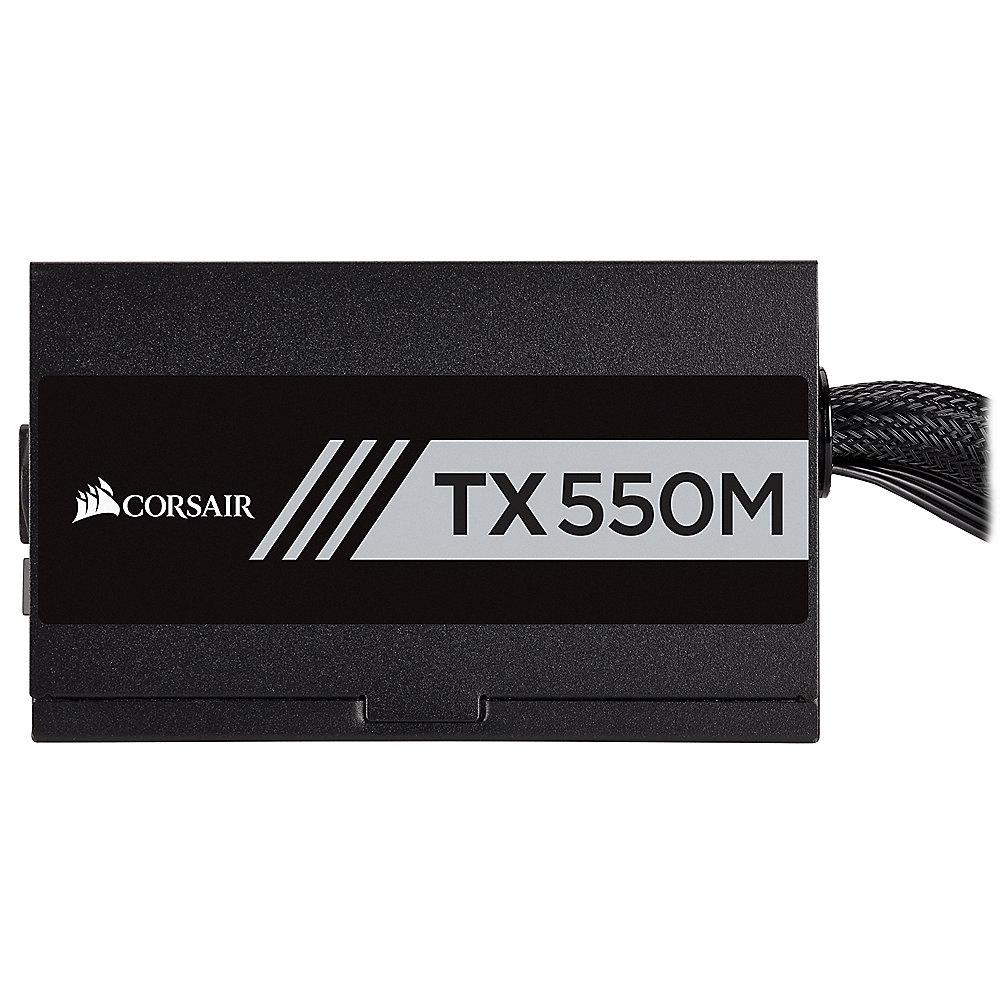 Corsair TX Series TX550M ATX 2.4 EPS 2.92 aktiv PFC Netzteil 80  Gold (modular), Corsair, TX, Series, TX550M, ATX, 2.4, EPS, 2.92, aktiv, PFC, Netzteil, 80, Gold, modular,