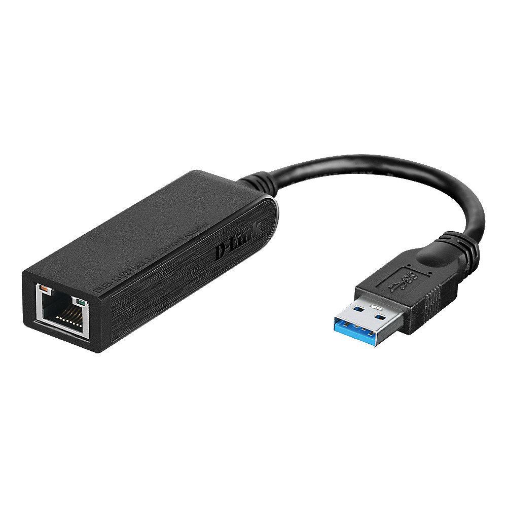D-Link DUB-1312 USB 3.0 1-Port HUB mit Gigabit Ethernet Adapter, D-Link, DUB-1312, USB, 3.0, 1-Port, HUB, Gigabit, Ethernet, Adapter