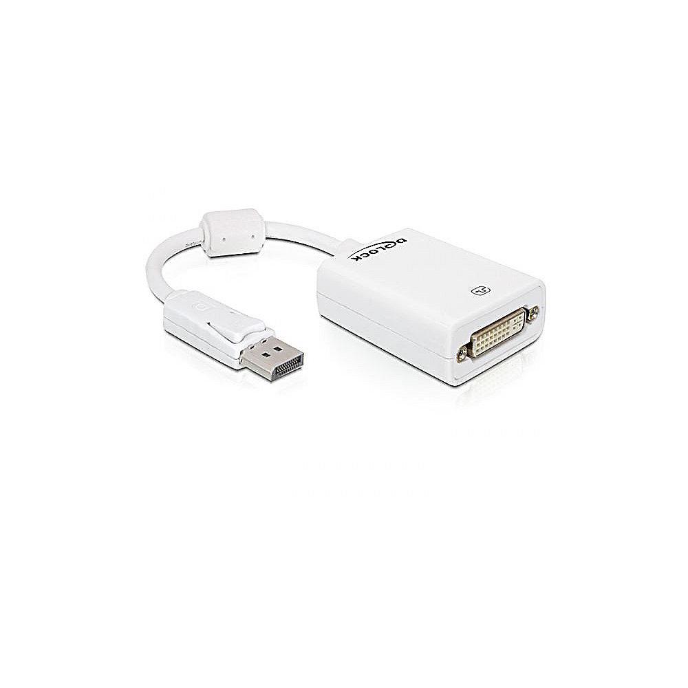 DeLOCK Adapterkabel Displayport zu DVI 24 5 St./Bu. passiv 61765 weiß