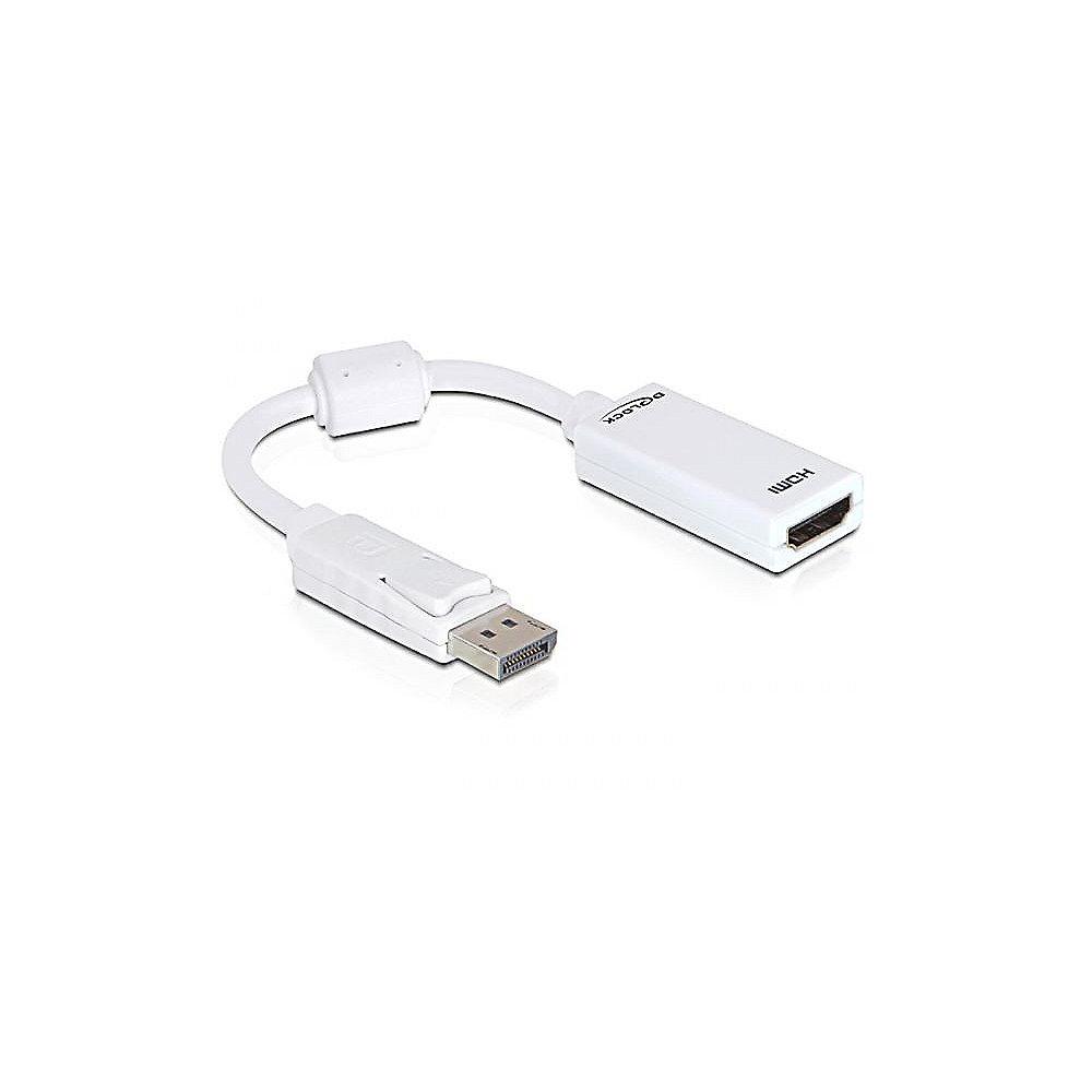 DeLOCK Adapterkabel Displayport zu HDMI St./Bu. passiv 61767 weiß