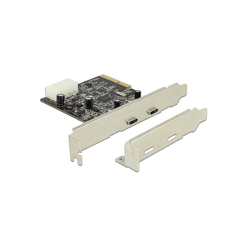 DeLOCK PCI Express x4 Karte > 2x USB 3.1 Gen2 Typ-C Buchsen, DeLOCK, PCI, Express, x4, Karte, >, 2x, USB, 3.1, Gen2, Typ-C, Buchsen