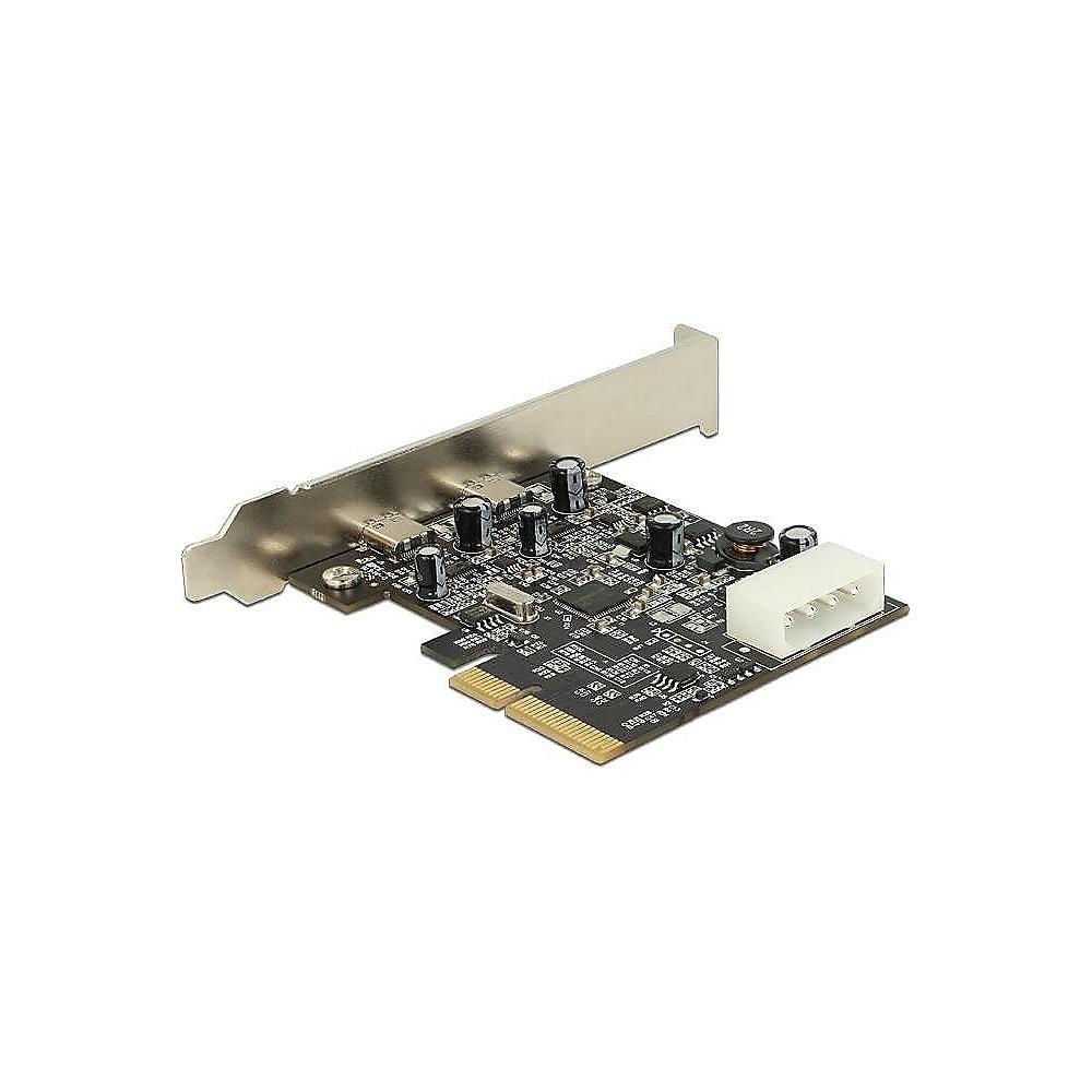 DeLOCK PCI Express x4 Karte > 2x USB 3.1 Gen2 Typ-C Buchsen, DeLOCK, PCI, Express, x4, Karte, >, 2x, USB, 3.1, Gen2, Typ-C, Buchsen