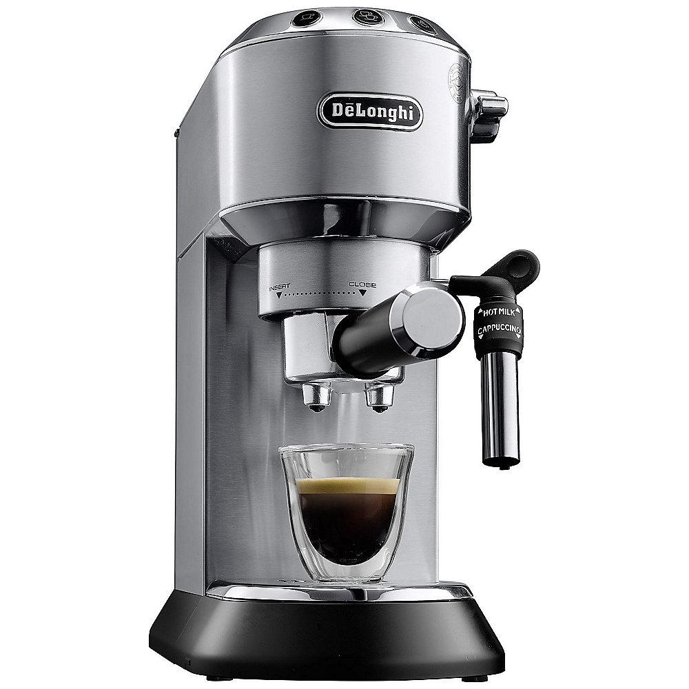 DeLonghi EC 685.M Dedica Style Siebträger Espressomaschine Silber