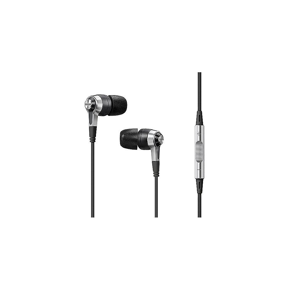 Denon AH-C621 In-Ear-Kopfhörer schwarz mit Fernbedienung Mikrofon