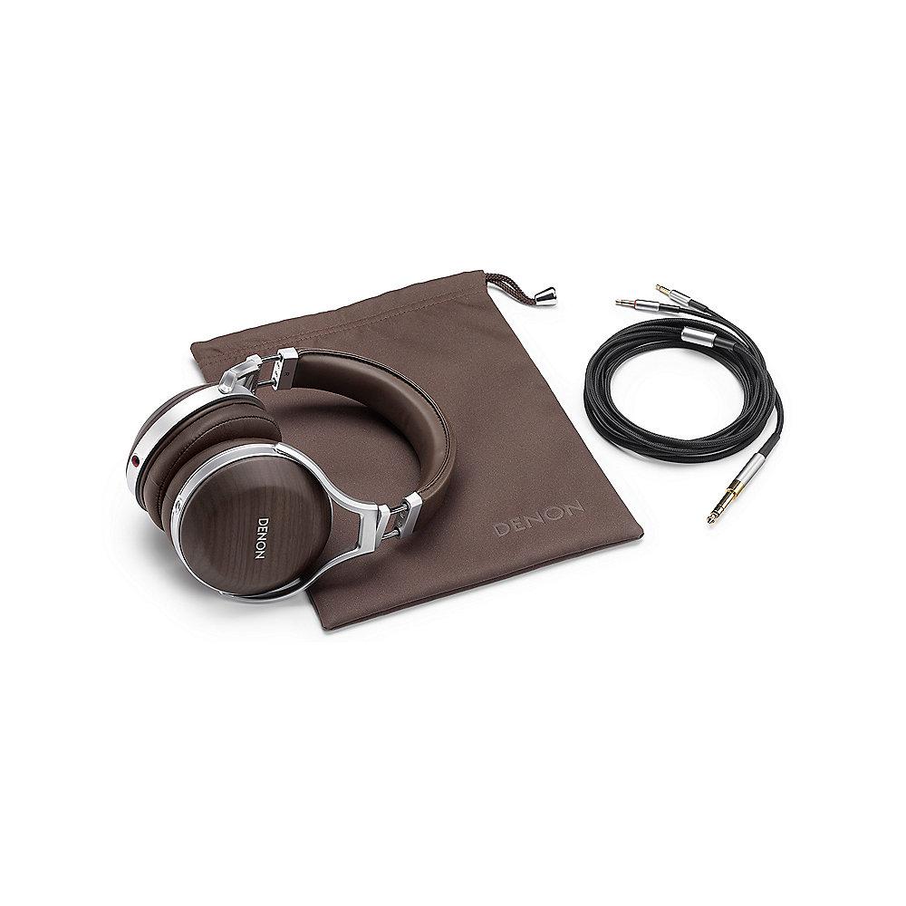 Denon AH-D5200 Premium-Over-Ear-Kopfhörer mit Zebraholz-Schalen, Denon, AH-D5200, Premium-Over-Ear-Kopfhörer, Zebraholz-Schalen