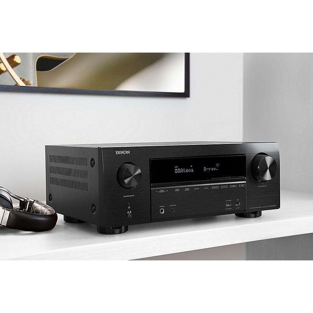Denon AVR-X2500H 7.2 AV Receiver Schwarz 4K DLNA BT WLAN HEOS Alexa