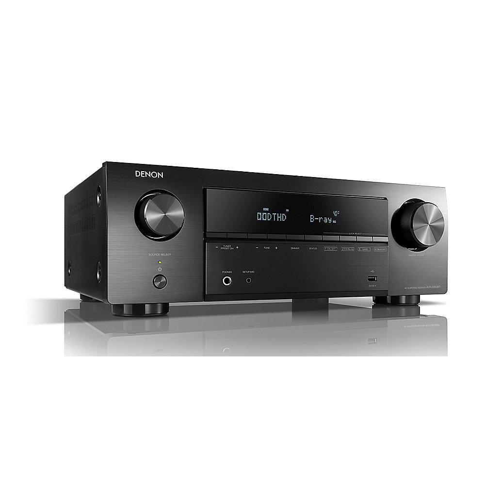 Denon AVR-X550BT 5.2 AV-Receiver, Bluetooth, 5x HDMI, 4K , HDR, Schwarz