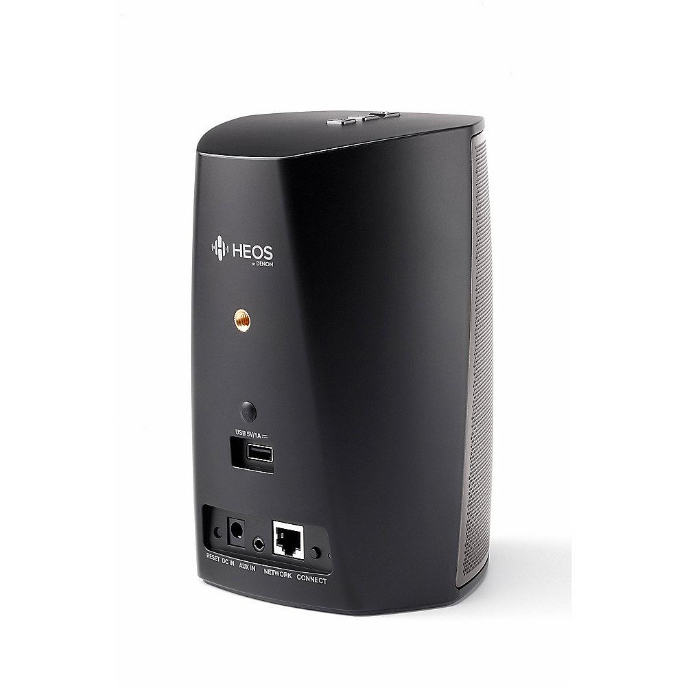 Denon HEOS 1 HS2 wireless Lautsprecher Multiroom inkl. Go Pack mit Akku Schwarz