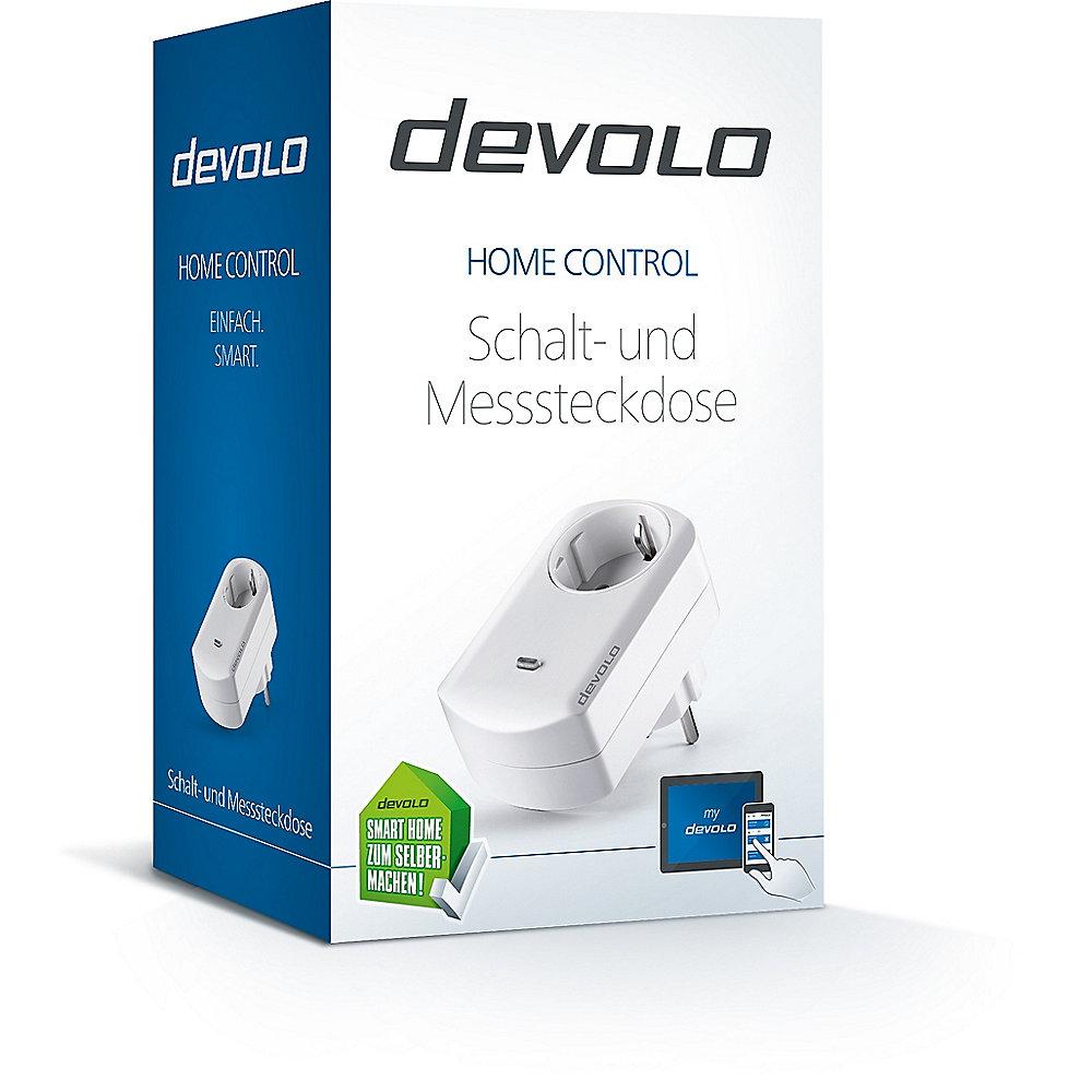 devolo Home Control Schalt- und Messsteckdose (Smart Home, Z Wave) 3er