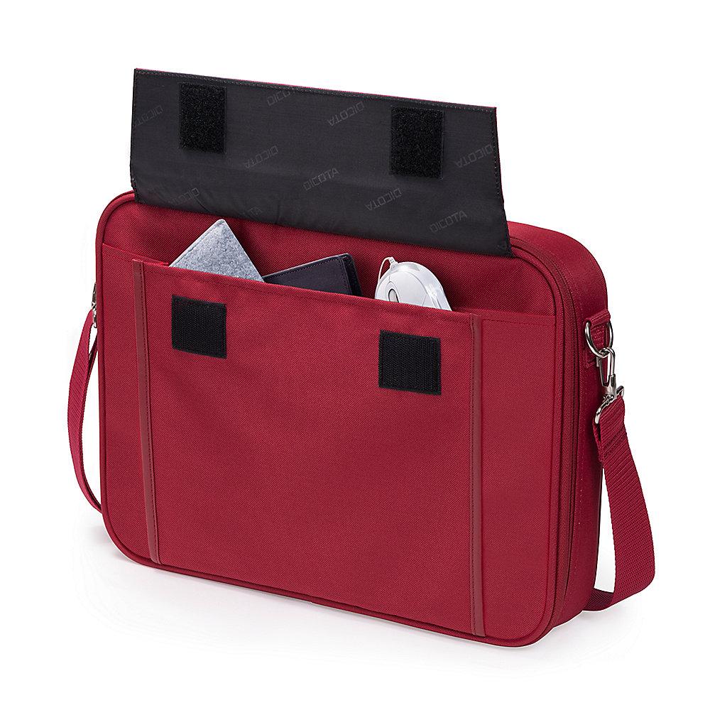 Dicota Base Notebooktasche 39,6cm (14"-15.6") rot