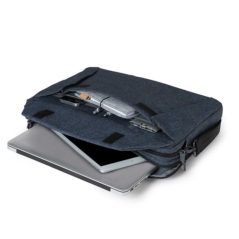 Dicota Slim Case Plus EDGE Notebooktasche 33,8cm (12"-13,3") blau denim