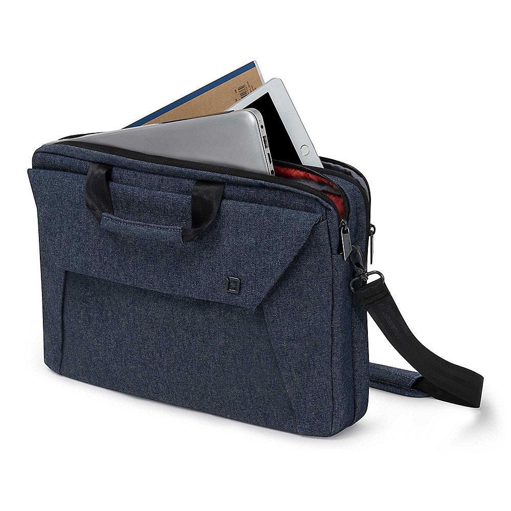 Dicota Slim Case Plus EDGE Notebooktasche 33,8cm (12"-13,3") blau denim