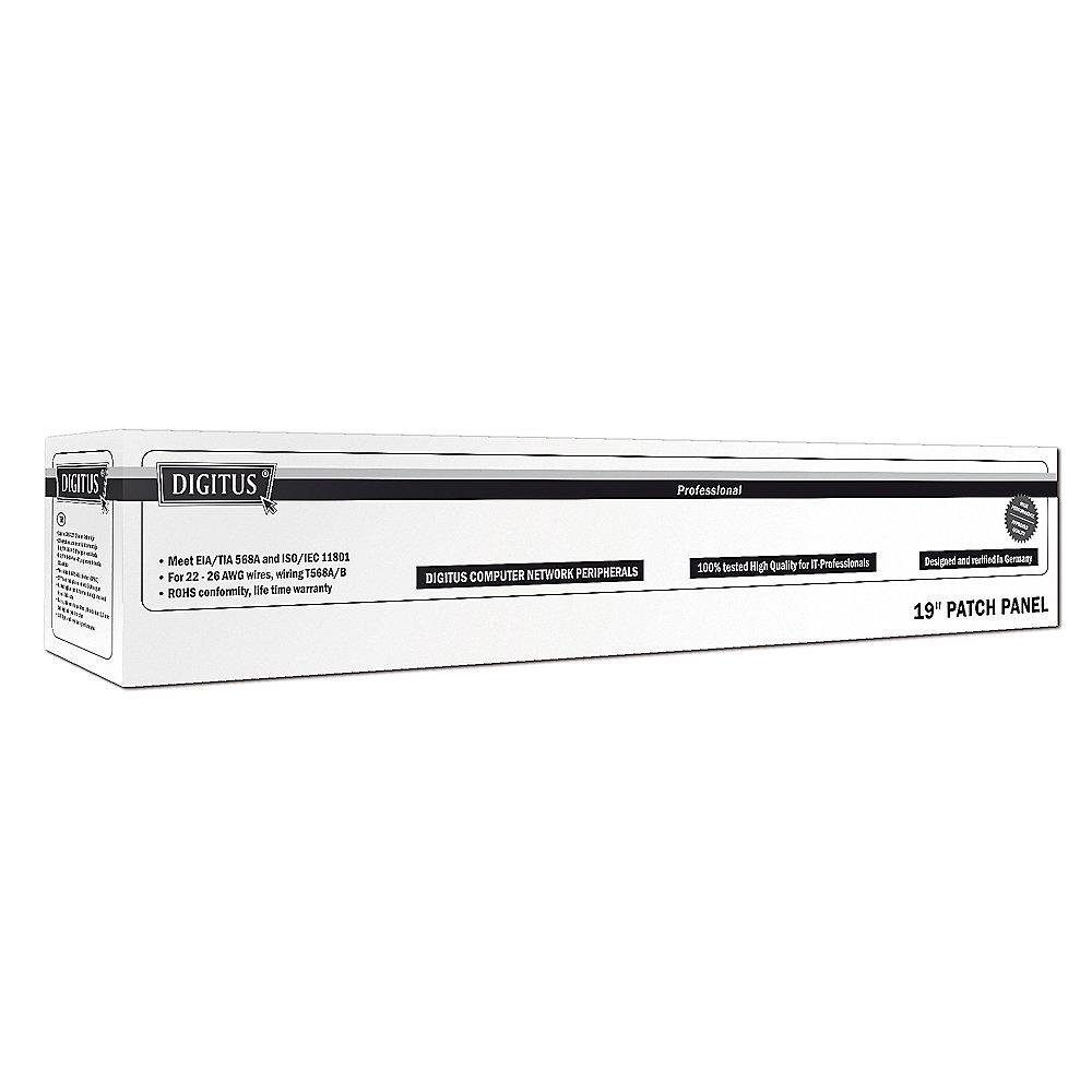 Digitus 24 Port Cat6 Patchpanel 19" Patchfeld 1HE RackMount DN-91624S