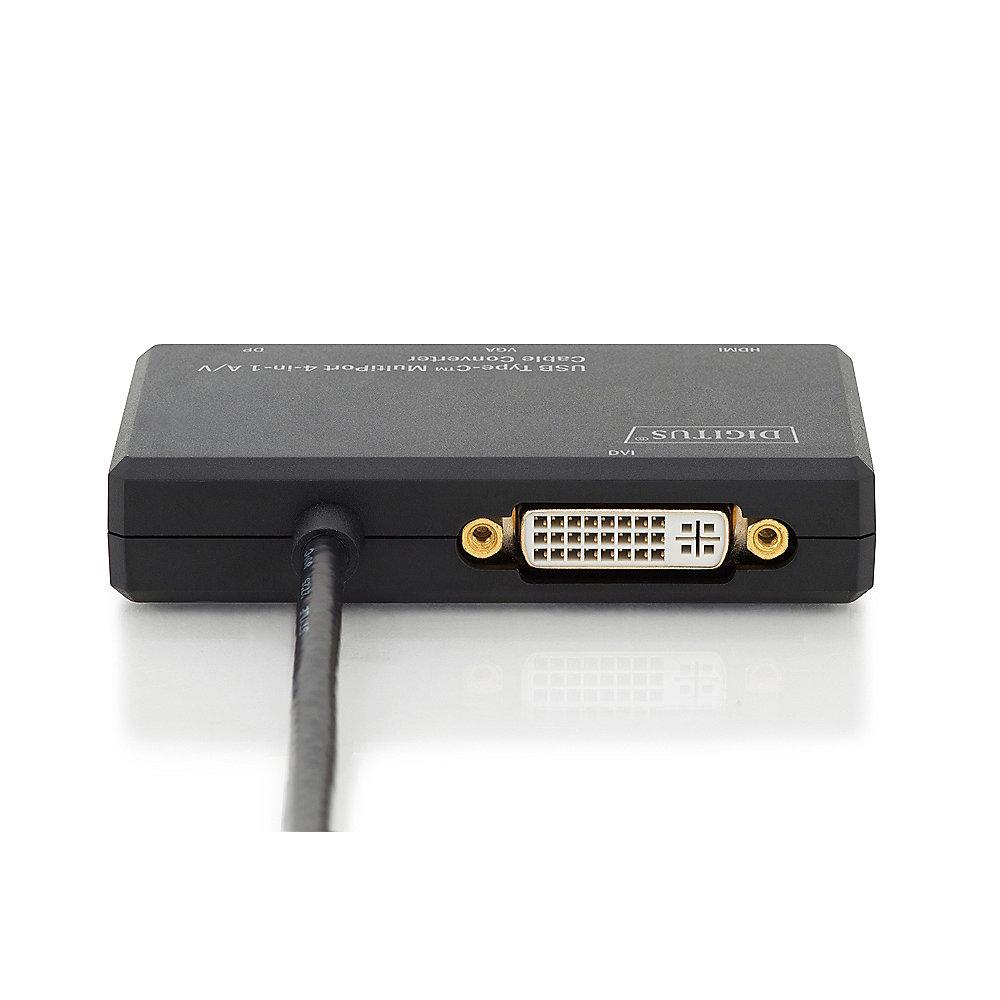 DIGITUS DA-70848 USB Typ-C 4in1 Multiport Video Konverter, DIGITUS, DA-70848, USB, Typ-C, 4in1, Multiport, Video, Konverter