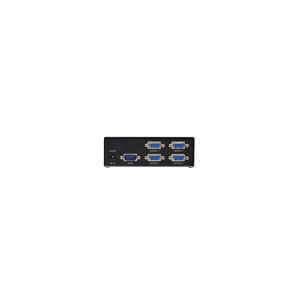 DIGITUS DS-42110 VGA Splitter 500MHz 4-Port