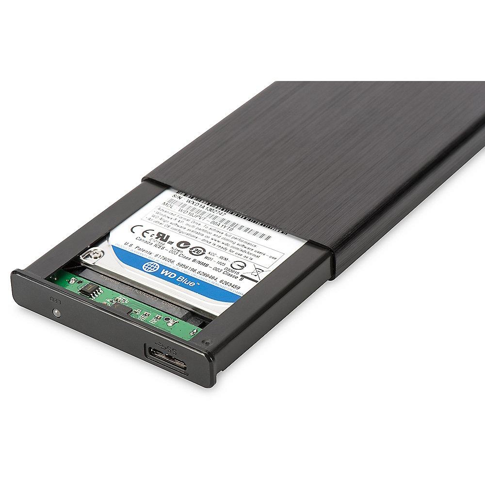 DIGITUS Externes Festplattengehäuse für 2,5" SATA zu USB 3.0