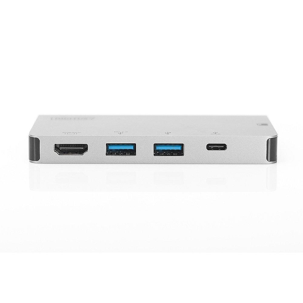 Digitus Multiport Travel Docking Station USB Typ-C 6-Port silber DA-70867, Digitus, Multiport, Travel, Docking, Station, USB, Typ-C, 6-Port, silber, DA-70867