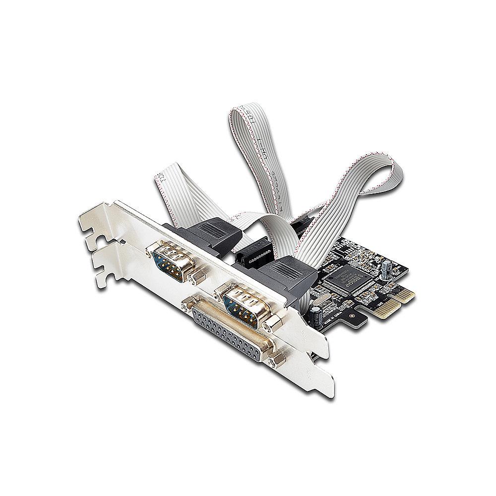 DIGITUS PCI Express 1x Parallel 2x Serial Schnittstellenkarte, DIGITUS, PCI, Express, 1x, Parallel, 2x, Serial, Schnittstellenkarte