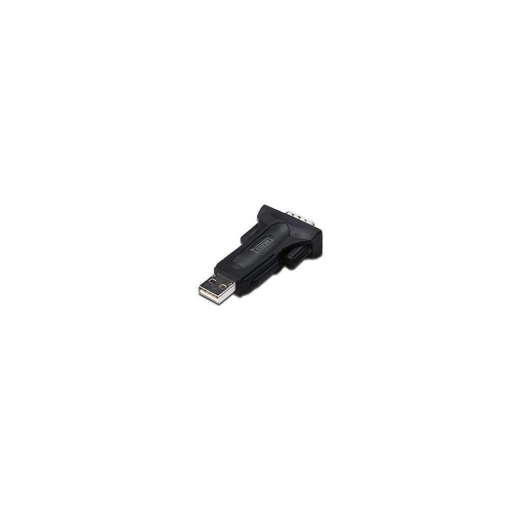 DIGITUS USB 2.0 Adapter Typ-A zu Seriell mit RS485 Unterstützung St./St. schwarz