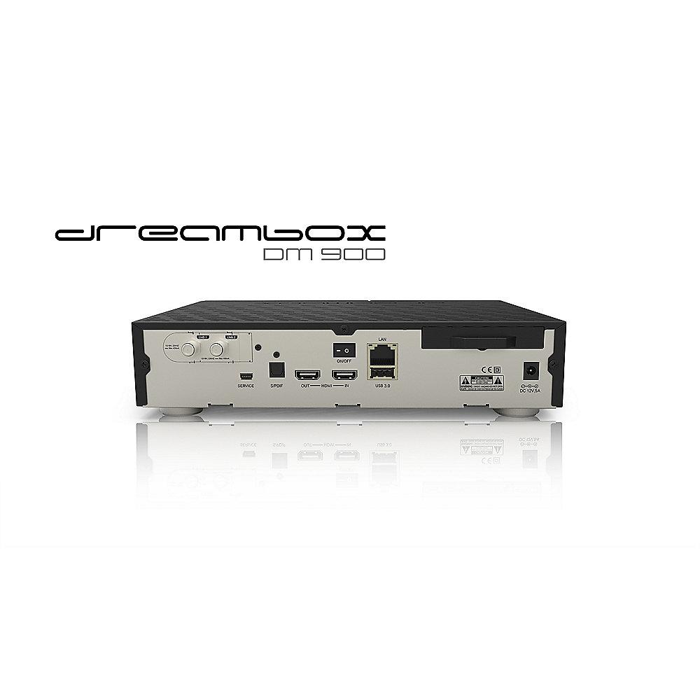 Dreambox DM900 4K UHD DVB-S2-Dual-Tuner-Receiver 2TB PVR, Linux HDMI USB3.0