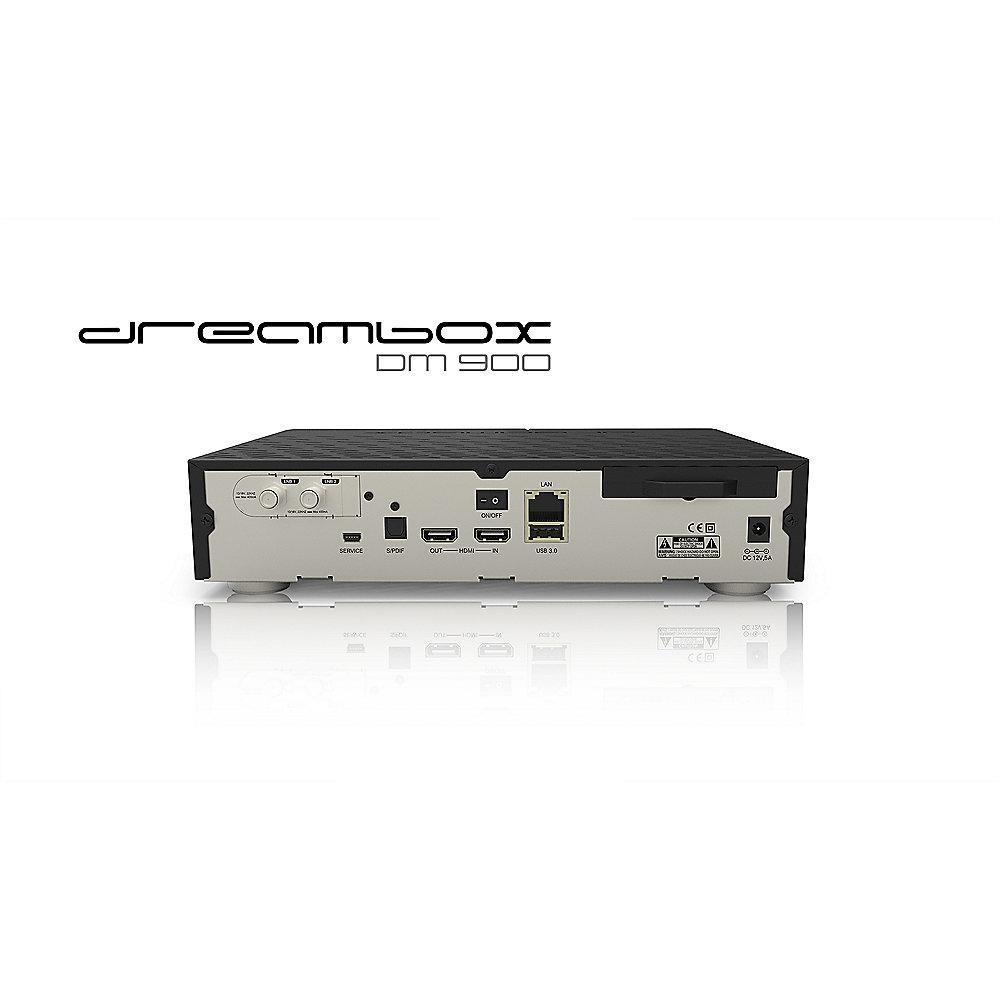 Dreambox DM900 4K UHD DVB-S2-Dual-Tuner-Receiver PVR, Linux HDMI USB3.0