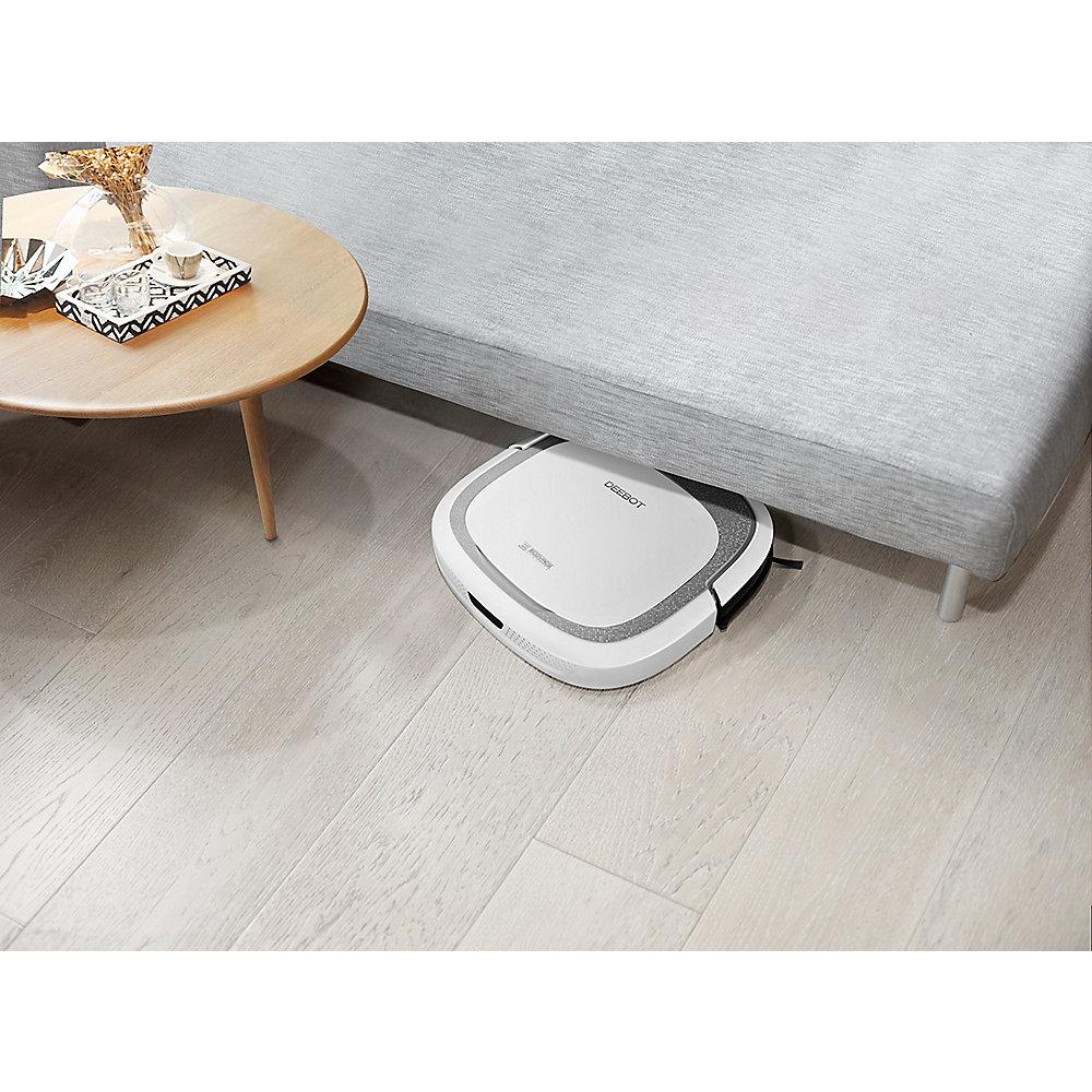 Ecovacs Robotics Deebot Slim2 Staubsauger-Roboter silber/weiß, Ecovacs, Robotics, Deebot, Slim2, Staubsauger-Roboter, silber/weiß