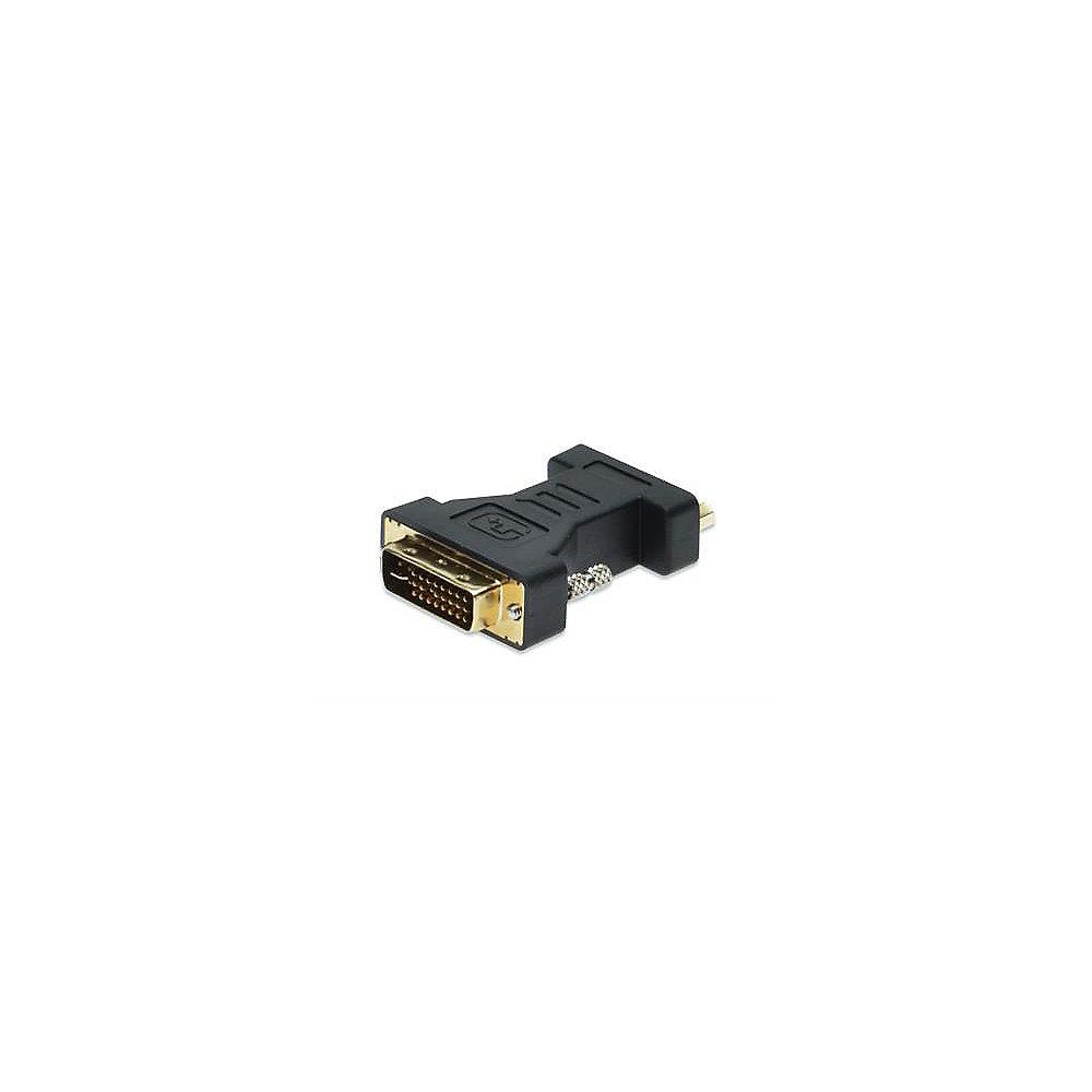 ednet DVI Adapter DVI-I zu VGA Full HD vergoldete Kontakte St./Bu. schwarz