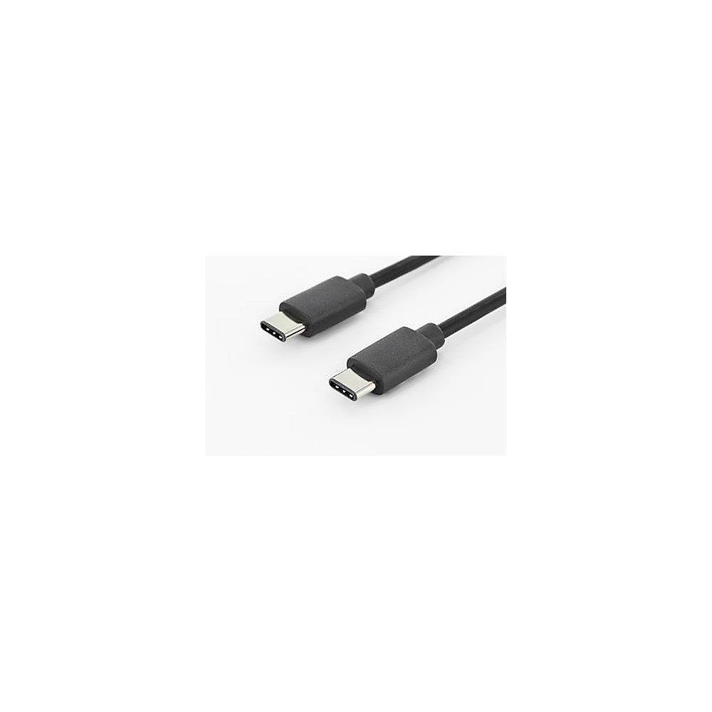 ednet USB 2.0 Anschlusskabel 1,8m Premium USB-C St./St. schwarz